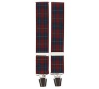 Tony & Paul - Bretelle - 4 clips LOCH NESS - Rouge Bordeaux - Unisexe