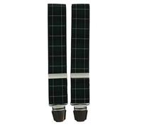 Tony & Paul - Bretelle - 4 clips LOCH NESS - Vert écossais - Unisexe