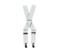 Tony & Paul. Bretelle. JUNIOR, Synthétique. Gris souris - Uni - FABRIQUE EN ITALIE.