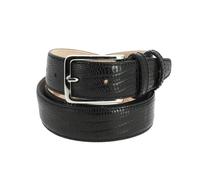 Tony & Paul - Ceinture aspect reptile - NAJA - Cuir noir - XL 110-125 Homme 95/110