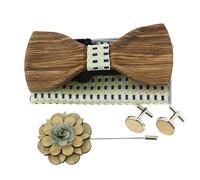 Tony & Paul - Coffret nœud papillon - coffret bois - jaune et bleu - Homme