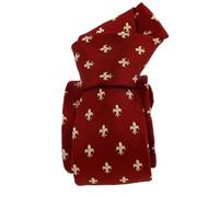 Tony & Paul. Cravate. Fleurs de Lys - BOURBON, Soie. Motifs. FABRIQUE EN ITALIE.