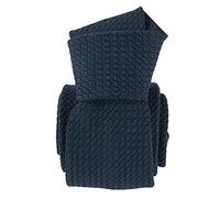 Tony & Paul. Cravate grenadine. MARAVELLA, Soie. Bleu de Prusse - Uni - FABRIQUE EN ITALIE.