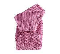 Tony & Paul. Cravate tricot. TONY, Soie. Rose Panther - Uni - FABRIQUE EN ITALIE.