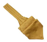 Tony & Paul. Lavallière à nouer. Ascot, Soie. Marron de cuba - Uni - FABRIQUE EN ITALIE.