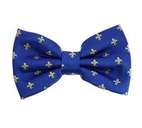 Tony & Paul. Noeud papillon noué. Fleurs de Lys - BOURBON, Soie. - Motifs - FABRIQUE EN ITALIE.