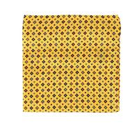 Tony & Paul. Pochette. Cousue main, Soie. Jaune bouton d'or - Motifs - FABRIQUE EN ITALIE.
