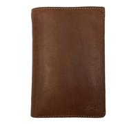 Tony Perotti | Portefeuille européen en Cuir Collection la végétale | Portefeuille Homme 3 Volets en Cuir Italien Tannage végétal | 10,5 x 15 x 3,5 cm | Coloris Marron