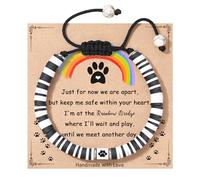 TONY & SANDY Cadeau commémoratif pour animaux de compagnie pour chiens, cadeaux commémoratifs pour la perte de chien, bracelet de condoléances pour garçons et filles qui perdent leur chien à fourrure
