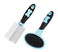 tonyg-p Kit brosse de toilettage pour chien Bleu