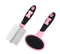 tonyg-p Kit brosse de toilettage pour chien Rose