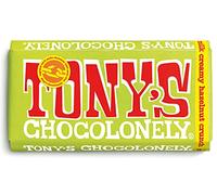 Tony's Chocolonely Barre de chocolat croustillante au lait et aux noisettes - 180 g, chocolat au lait, cadeau, végétarien - chocolat belge issu du commerce équitable