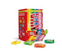TONY'S CHOCOLONELY Boîte cadeau Tiny Tony's Mix - 100 minis en 10 variétés avec lait entier, amer doux et chocolat blanc avec amande, caramel, etc. Sans huile de palme, commerce équitable et fabriqué