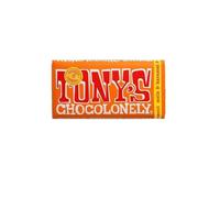TONY'S CHOCOLONELY Chocolat au lait au caramel et sel de mer - 180 g