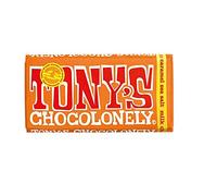 Tony's Chocolonely Lot de 4 barres de chocolat au lait caramel et sel de mer 180 g