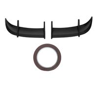 TONYSA 2 pièces Spoiler arrière pour coffre de voiture Style AK Réduction de la pression du vent Aileron de hayon Compatible avec