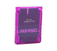 Tonysa Adaptateur de Carte de Stockagemx4Sio Sio2Sd, Extension de Mémoire de Console Fat Professionlle, Pas Un ConvertisSeur, Limitation de Reconnaissance, Prix en Charge OPL (Violet translucide)