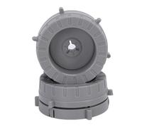 Tonysa Adaptateur de Moyeu Nab adapté à une Bobine de 1/4 Pouces, Enregistreur à Bande, Base en Plastique Verrouillable, 1 Paire (GRAY)