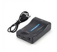Tonysa Adaptateur Scart vers HDMI, Convertisseur Audio Vidéo/Scart Composite HDMI numérique| Sortie 720P 1080P| avec USB Câble| Compatible avec HDMI1.4