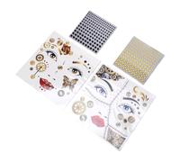 Tonysa Autocollants Faciaux Steampunk pour Fêtes Costumées, Pack de 10,