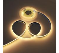 Tonysa Bande Lumineuse LED COB Sensible au Toucher, 280 LED/M, 800 Lm/M, CRI élevé, sans Spot, étanche IP65, Flexible, Découpable, Auto-adhésive avec une Durée de Vie de 10 000 H pour (4M)