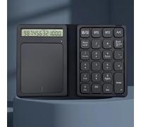 Tonysa Bluetooth Number Pad 3 in 1 Wireless, 23 Touches Keys Numeric HEPPAD avec Calculatrice et pavé Tactile, Portable Pliable pour Android, Type C Rechargeable