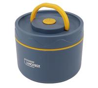 Tonysa Boîte à Déjeuner étanche Isolée en Acier Inoxydable de 550ml, Boîte à Déjeuner Ronde Empilable à 2 Niveaux pour le Travail ou L'école (#6)