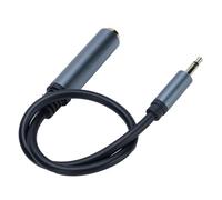 Tonysa Câble Audio Court 1/4 "à 1/8", Cuivre Pur en Or 1 Pieds, Adaptateur de 3,5 Mm Masculin de 6,35 Mm pour la Guitare et Téléphone