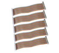 Tonysa Câble GPIO pour Pi Mâle à Femelle, 5 Pièces, 40 Broches, Accessoires Informatiques, 20cm (Homme à Femme)
