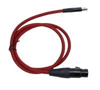 Tonysa Câble XLR vers USB, Câble Microphone USB vers XLR Plug and Play pour Microphones Dynamiques et Ordinateurs avec 2.0, avec Puce de Conversion à Gain élevé et Blindage en Feuille (ou)