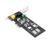 Tonysa Carte Son PCIE, Carte Interne HiFi avec DAC ES9018K2M et Son Surround 7.1 Canaux, Sortie Optique pour Les Jeux sur PC et Le Streaming de Musique