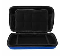 Tonysa Console de Jeu Boîtier de Transport, Hard Shell Travel Protective, Portable avec 8 Emplacements de Jeu Poche Intérieure pour New 3DS XL (Blue)