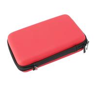 Tonysa Console de Jeu Boîtier de Transport, Hard Shell Travel Protective, Portable avec 8 Emplacements de Jeu Poche Intérieure pour New 3DS XL (Rouge)