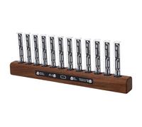 Tonysa Écran LED du Musical avec 240 Mini LED RVB et Microphone intégré, Base en Noyer Noir usiné CNC, pour Home Cinéma et Décoration de Fête