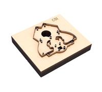 Tonysa Emporte-pièce Cuir, Lames Précises en Acier au Carbone, pour Découpe | Base en bois, Facile à utiliser, Pour la maroquinerie, Convient aux bracelets et porte-clés