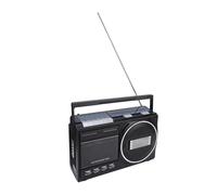 Tonysa Enregistreur de Lecteur de Cassette, Haut-parleurs de 5 Pouces Cassette Tape Lecteur USB et Conversion de Bande avec Un Son Stéréo, Portable FM/AM / (Plug UE 220V)
