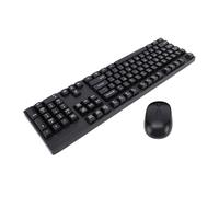 Tonysa Ensemble Clavier et Souris sans Fil, 2,4 G, Ergonomique, Pleine Taille, avec pavé Numérique, Plug and Play pour PC, Ordinateur Portable, Bureau à Domicile, Souris Silencieuse (Black)
