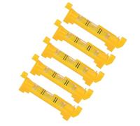 Tonysa Ensemble de 5 Niveaux de Ligne à Cordes, Niveau à Bulle Durable et Précis pour la Maçonnerie, la Plomberie, les Gouttières et le Carrelage, Matériau Acrylique Transparent et ABS