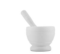 Tonysa Ensemble de Pilons à Mortier en Plastique Manuel, pour un Broyage Facile de L'ail, du Gingembre, des Herbes et des épices, Outil de Cuisine Durable et écologique de 11cm (WHITE)