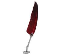 Tonysa Ensemble de Stylos à Plume de Calligraphie Anglaise avec 5 Plumes pour les Amateurs D'art et D'artisanat, élégant Coffret Cadeau à Encre D'écriture Antique (rouge)