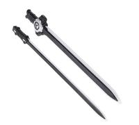 Tonysa Ensemble d'épée Légère à Double Lame avec Fourreau, 2 Pièces, Jouet épée Lumineuse, épée LED Rechargeable pour Cadeaux de Fête Cosplay, Jeu en Plein Air