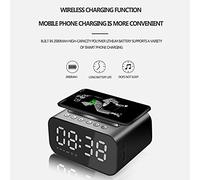 Tonysa Haut-Parleur à Charge sans Fil Rapide, Horloge, Affichage LED, Réveil pour Chambre à Coucher, Bureau, Chargeur Rapide USB 2000mAh (Tonysaup31bq4o6m-10315329)