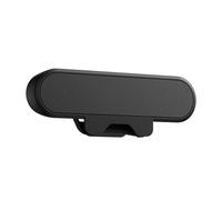 Tonysa Haut-Parleur D'ordinateur Noir Haute Définition Stéréo Fort, Contrôle du Volume Sonore, Câble USB, Se Fixe Facilement sur L'écran du Haut-Parleur du PC de Bureau, Se Fixe