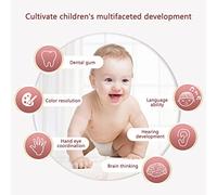 Tonysa Hochet Musical Lumineux pour bébé, Jouet Musical pour la Coordination œil-main du Nourrisson, Anneau de Dentition Multimode, Bâton pour Enfants, Matériau ABS Bleu, Taille 21,5 X 5, X 6 Cm