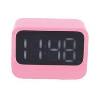 Tonysa Horloge Numérique avec Haut-Parleur Bluetooth sans Fil, Affichage LED, Réveil Rechargeable avec Lecteur de Musique MP3, Machine Sonore avec Bruit Blanc pour Les Dormeurs (Pink)