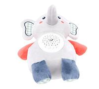 Tonysa Jouet de Sucette d'éléphant en Peluche Douce, avec Son et Lumière, Musique, Aide au Sommeil pour bébé, Poupée en Peluche d'éléphant Apaisante