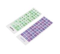 Tonysa Keyboard Stickers, Waterproof PVC for 10-17in Keyboards (B)