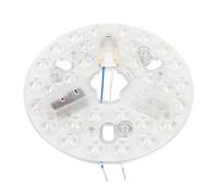 Tonysa Kit d'éclairage de Rénovation à LED de 5,3 Pouces pour les Ventilateurs de Plafond, Suspensions, Lustres - Dimmable avec une Fonction de Mémoire, 15W 3000K-6500K LED Plafon