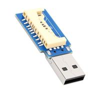 Tonysa Lecteur de Carte USB 2.0 avec Régulateur de Tension Multi-Niveaux à Microprocesseur 8051 pour Ordinateur Portable, Prend en Charge Le Stockage MMC MS XD et Les Cartes à Puce SIM