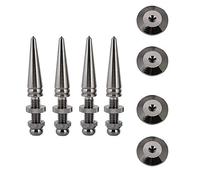 Tonysa Lot de 4 paires de pics de haut-parleur en cuivre pur résistant aux chocs pour isolation des haut-parleurs HiFi ou supports d'enceintes